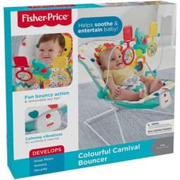 Frisher price - טרמפולינה לתינוק עם צעצועי משחק דגם:DPV43