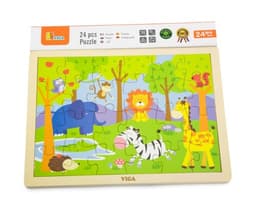 ויגה פאזל עץ 24 חלקים - ספארי