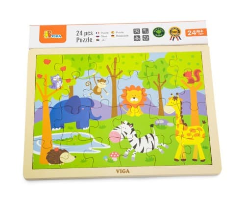 ויגה פאזל עץ 24 חלקים - ספארי