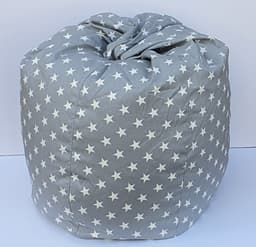 פוף כוכבים – אפור - פופים מעוצבים לבית ולחצר