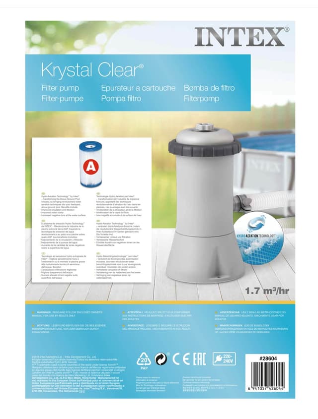 משאבה + פילטר 530 גלון INTEX 28604
