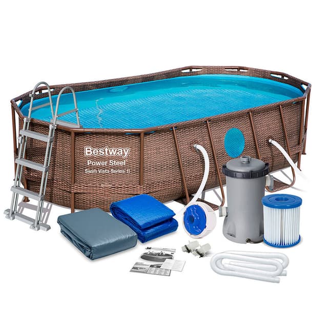 בריכת דמוי ראטן - Bestway 56714 - 4.27 x 2.50 x 1.00