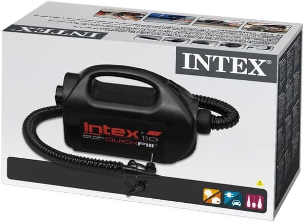 משאבה חשמלית חזקה לבית ולרכב תוצרת INTEX לחץ ניפוח PSI 12 דגם 68609