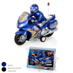 אופנוע משטרה פרקשן+רוכב (מנגן)