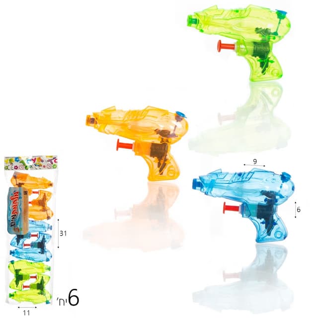 אקדח מים 1/6 מיני שקוף