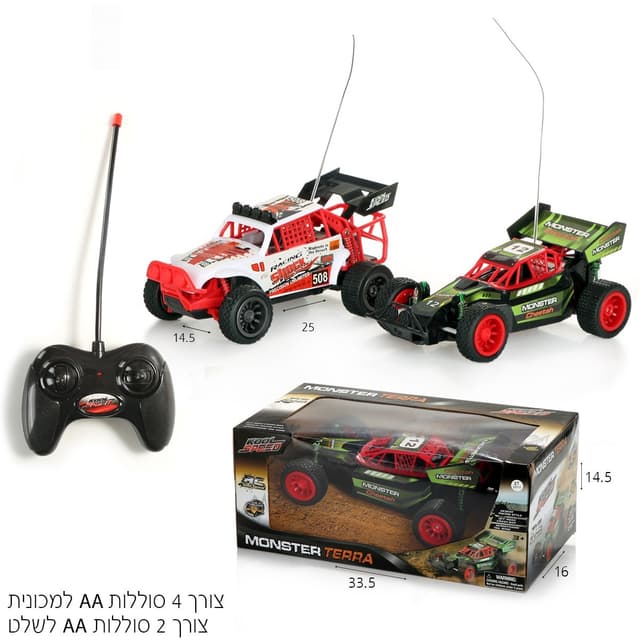 מכונית ראלי עם שלט 26 ס”מ