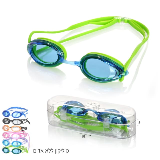 משקפת שחיה ללא אדים דקיקה מבוגר