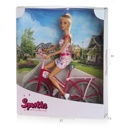 SPARKLES רוכבת על אופניים