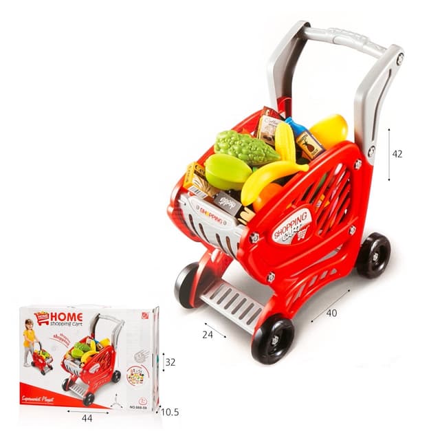 עגלת סופר עם 27 מצרכים