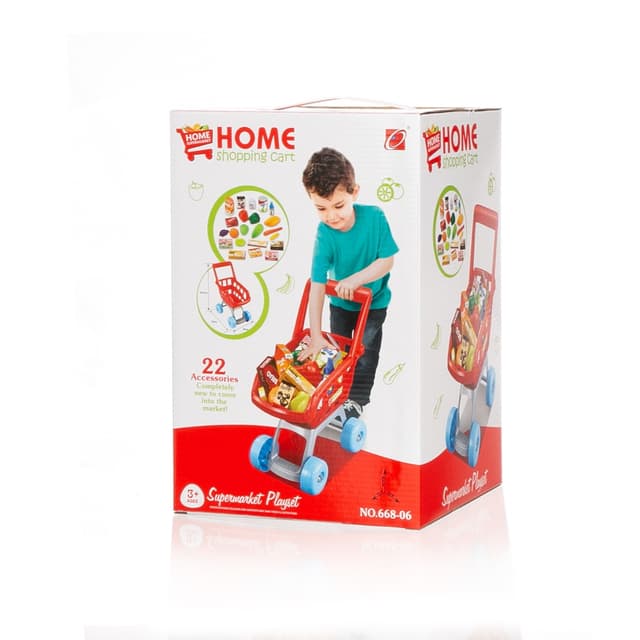 עגלת סופר עם 22 מצרכים