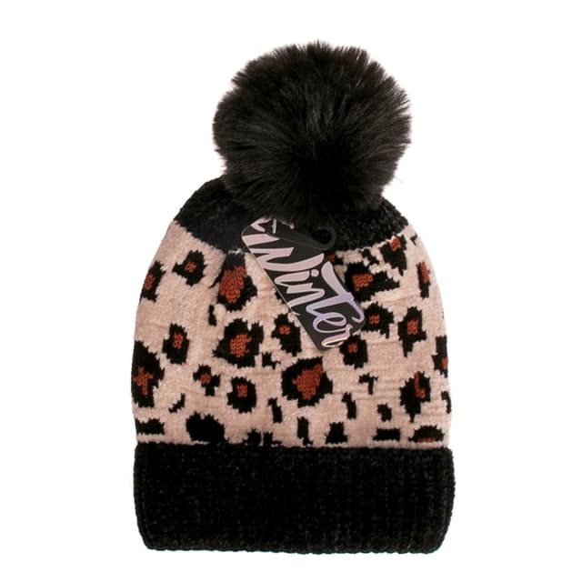 כובע מנומר קטיפה