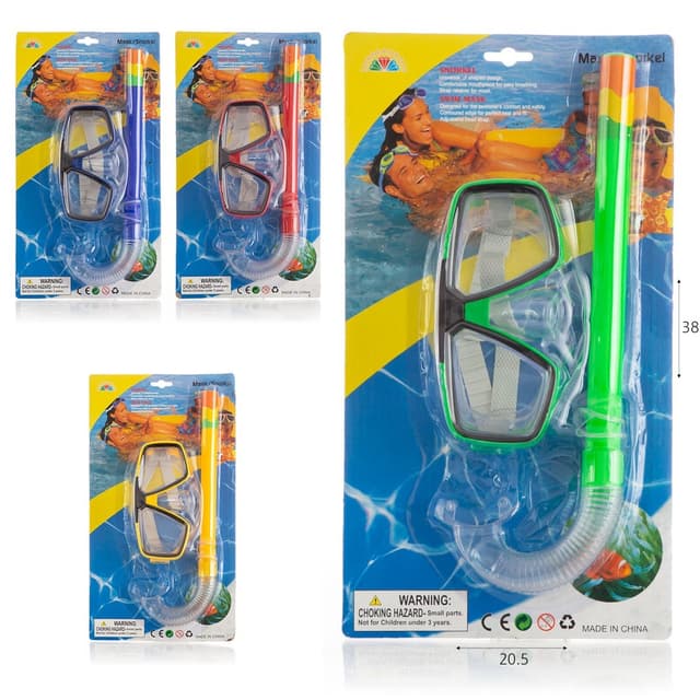 סט משקפת ושנורקל למבוגרים