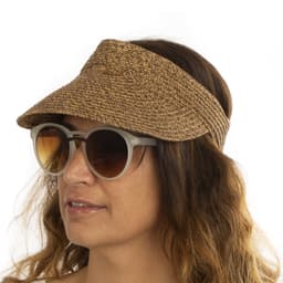 מצחיה קש מגן שמש ארוך
