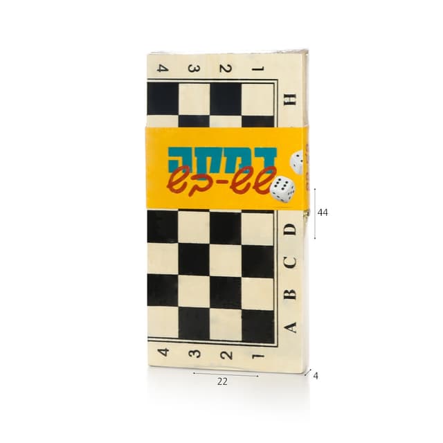שש בש עץ 44*45 חיילים פלסטיק
