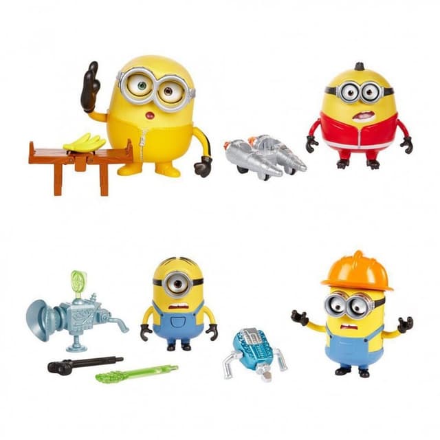 מיניונים דמויות משמיעות צלילים מצחיקים מגוון