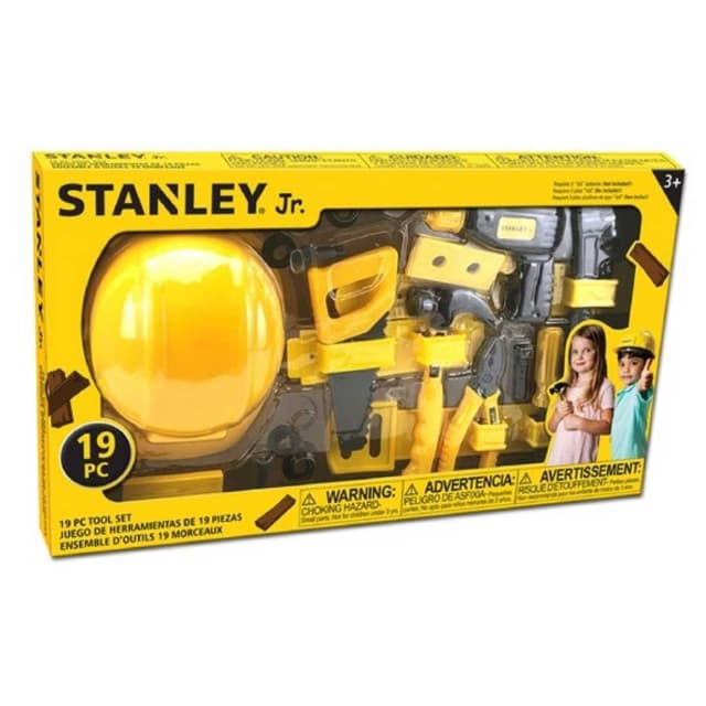 סט כלי עבודה יוקרתי סטנלי 19 חלקים כולל קסדה
