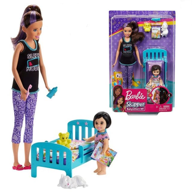 ברבי בובה עם תינוק ואביזרים