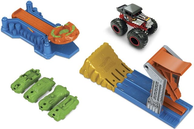 הוט ווילס מאנסטר טראק משגר+ רכב