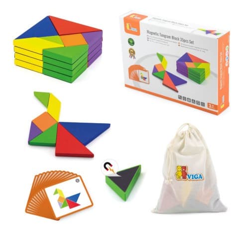 ויגה ערכת 35 חלקים מגנטים ודגמים