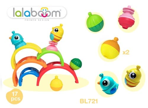 ללה בום חרוזי התפתחות וקשתות - 17 חלקים