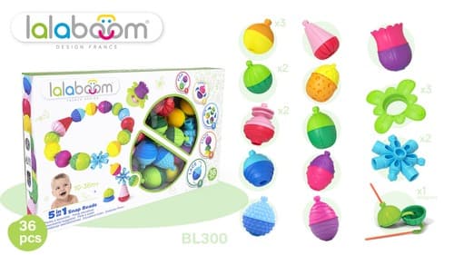 ללה בום חרוזי התפתחות - 36 חלקים בקופסה