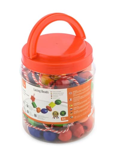 ויגה חרוזים השחלות בצנצנת 90 יח'