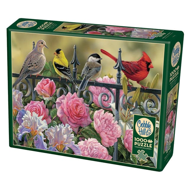 פאזל ציפורים על גדר