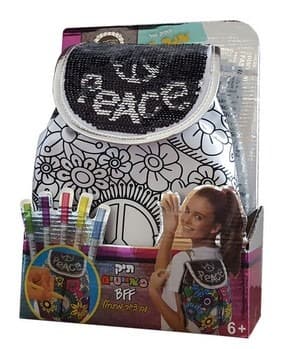 תיק פאייטים BFF עם ציור מתחלף