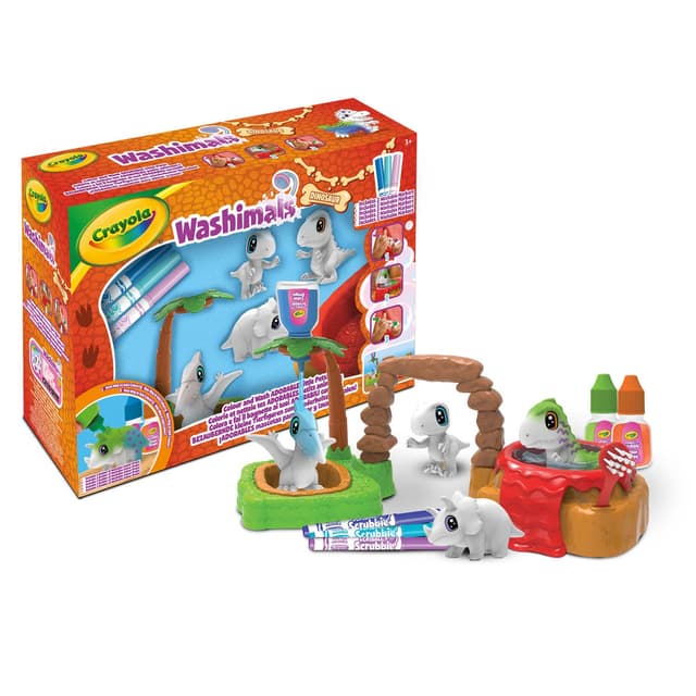 צבעים נשטפים דינוזאורים מארז גדול הרפתקאות