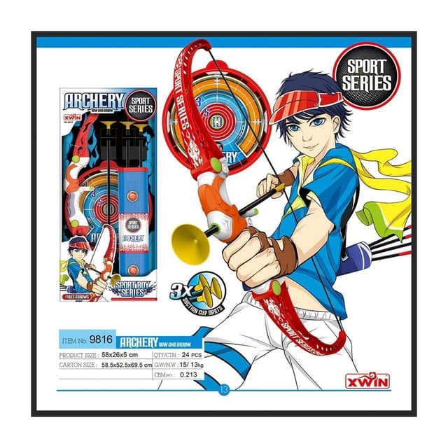 חץ וקשת בנים כתום גדול