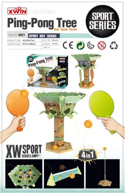 מארז פינג פונג מטורף 4 ב- 1