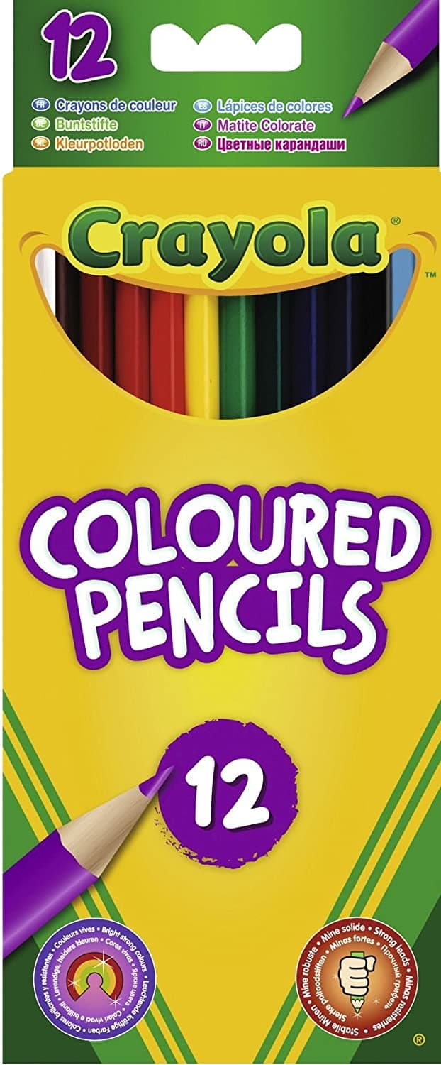 עפרונות צבעוניים 12 יח'