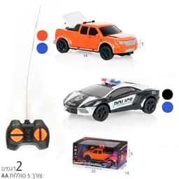 ניידת/טנדר 1:28 עם שלט רחוק