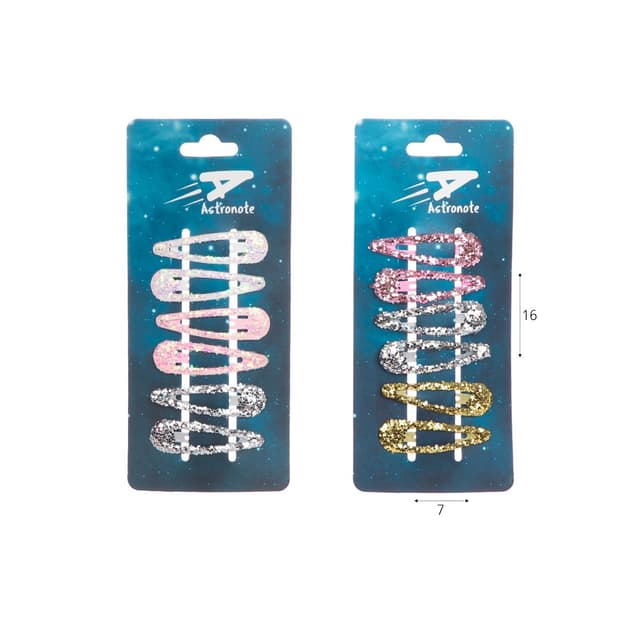 מארז סיכות גליטר 6 יח’