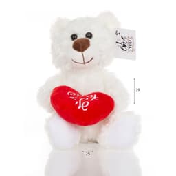 דובי לבן 25 ס”מ אהבה שלי