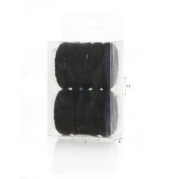 10 גומיות לשיער- שחור