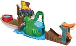 הוט ווילס מאנסטר טראק מסלול תנין משנה צבע + רכב