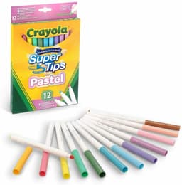 טושים סופר חוד רחיצים בצבעי פסטל 12 יח'