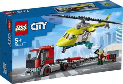 לגו 60343 LEGO City - מוביל מסוק חילוץ