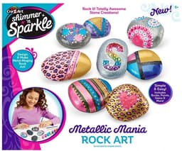 ערכת ציור על חלוקי נחל צבעים מטאליים קרייזי ארט