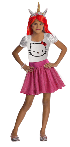 הלו קיטי חד קרן [מידה S גיל 4-6 שנים]