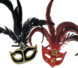 מסכה נוצות יהלום