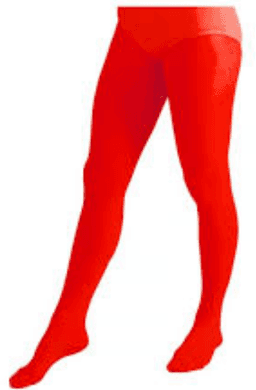 גרביון ירכית עד המותן ילדות 70 ס"מ מלא חלק אדום