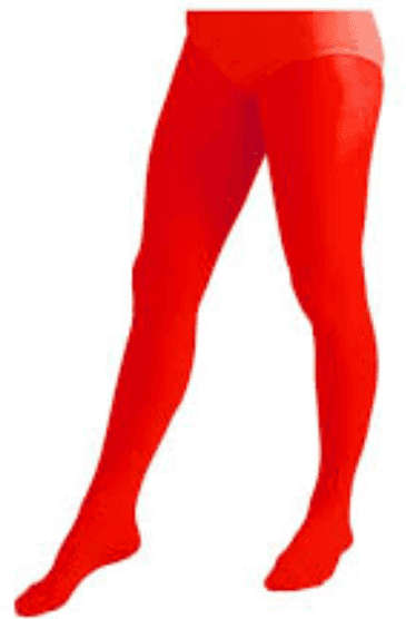 גרביון ירכית עד המותן ילדות 70 ס"מ מלא חלק אדום