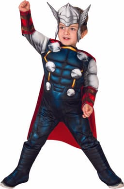 תור שרירי מהודר עם קסדה פעוטות