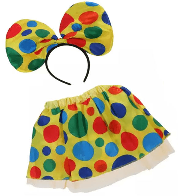 סט ליצן חצאית 30 ס"מ וקשת