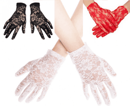 זוג כפפות תחרה קצר 20 ס"מ