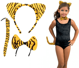 סט נמרה 3 חלקים קשת זנב ופפיון