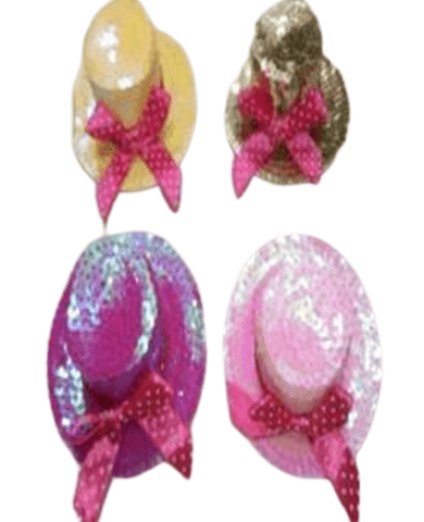 כובע קליפס קטן פאייטים מיקס צבעים