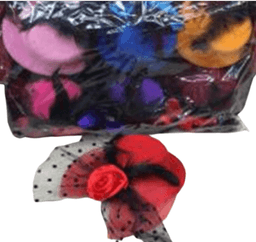 כובע קליפס גדול פרח מיקס צבעים